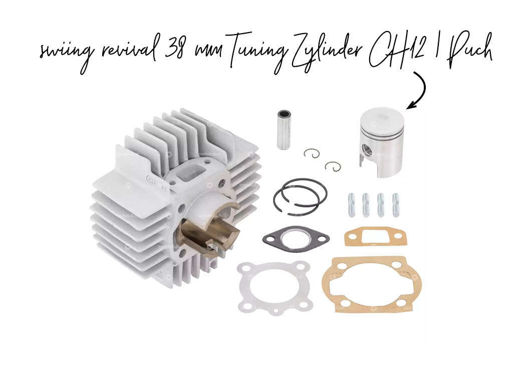 swiing® revival 38 mm Tuning Zylinder CH12 Puch swiing® revival 38 mm Tuning Zylinder CH12 Puch