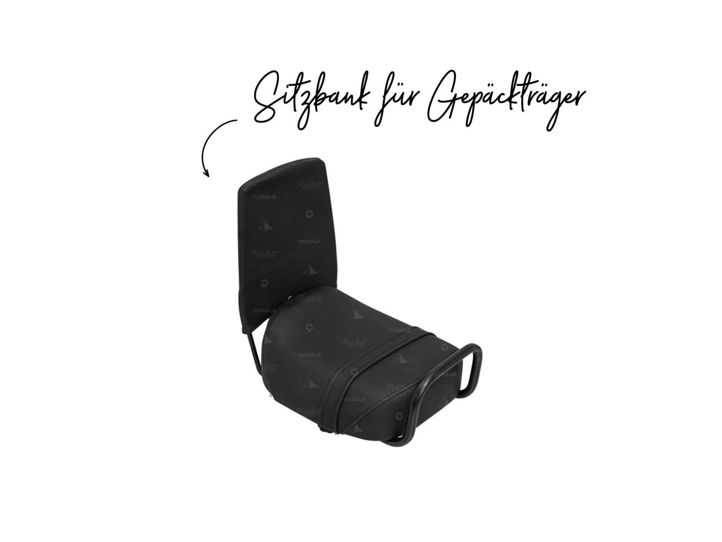 Sitzbank für Sozius auf Gepäckträger Sitzbank für Sozius auf Gepäckträger
