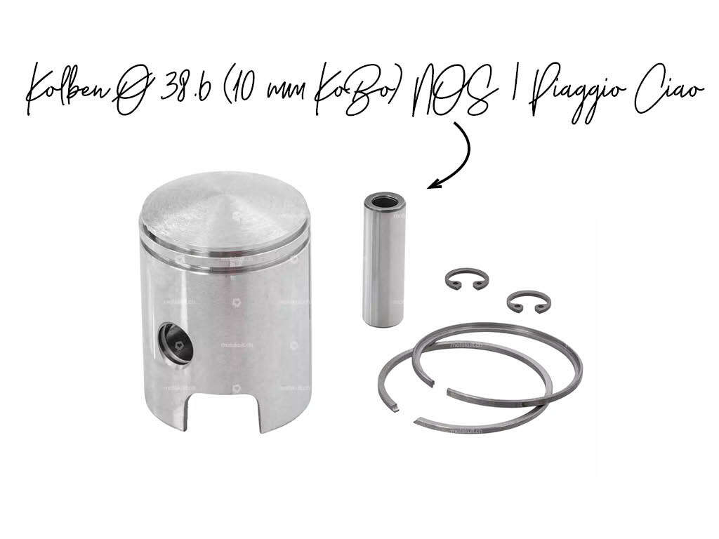 Kolben Ø 38.6 (10 mm KoBo) NOS, Piaggio Ciao Kolben Ø 38.6 (10 mm KoBo) NOS, Piaggio Ciao