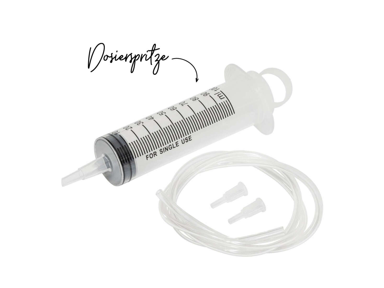 Dosierspritze 100 ml mit Schlauch & Spitzen Dosierspritze 100 ml mit Schlauch & Spitzen