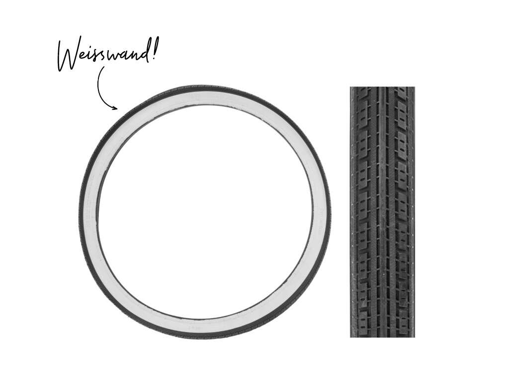 Pneu Weisswand 1.75 x 19" Solex Pneu Weisswand 1.75 x 19" Solex