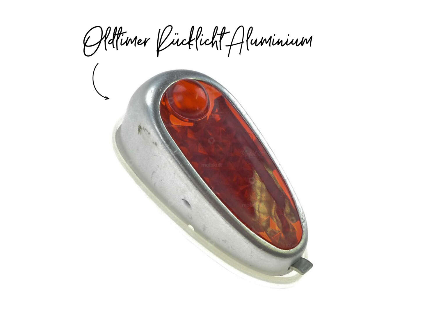 Rücklicht Oldtimer Aluminium gebürstet Rücklicht Oldtimer Aluminium gebürstet