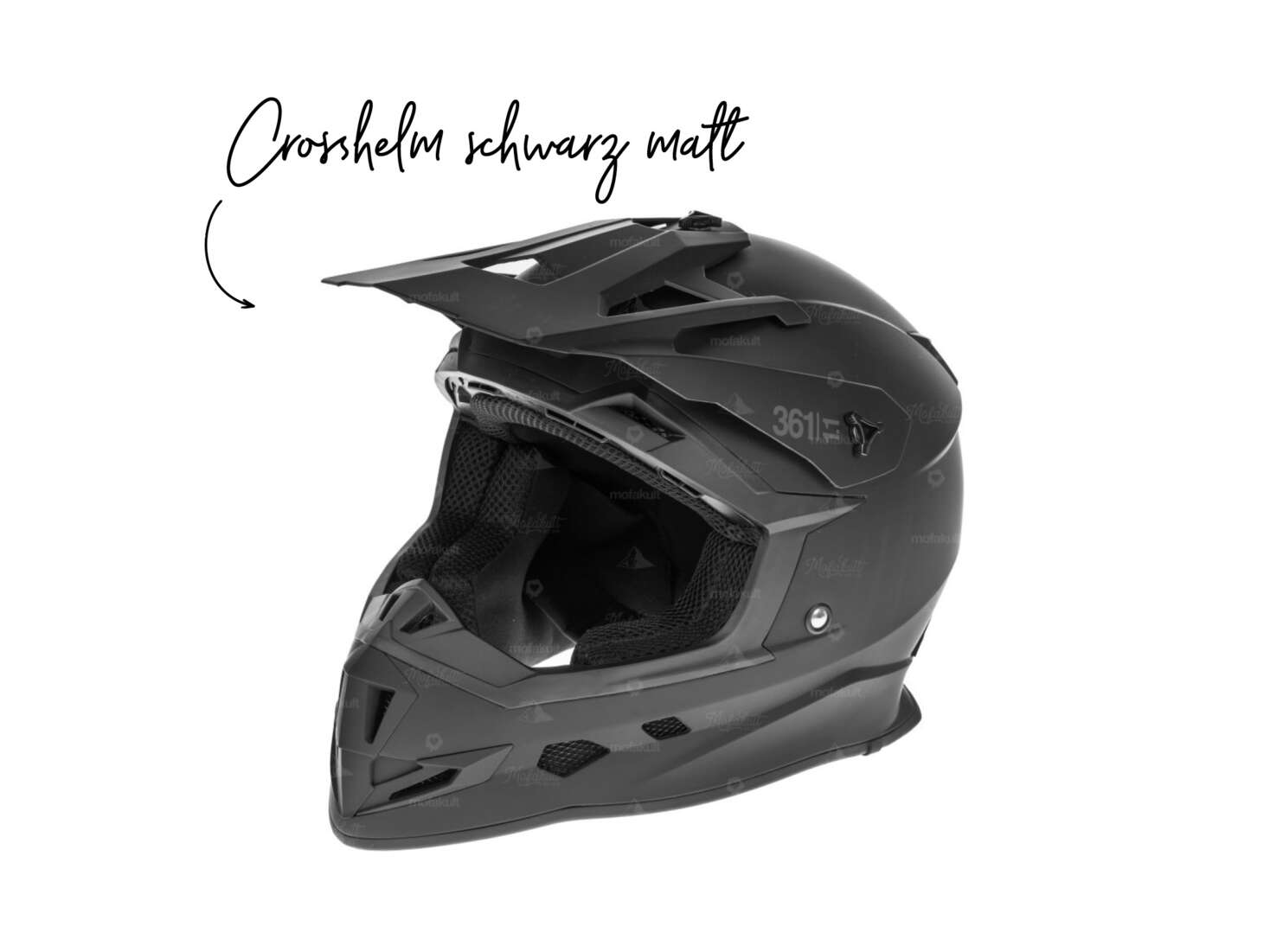 Crosshelm schwarz matt Crosshelm schwarz matt