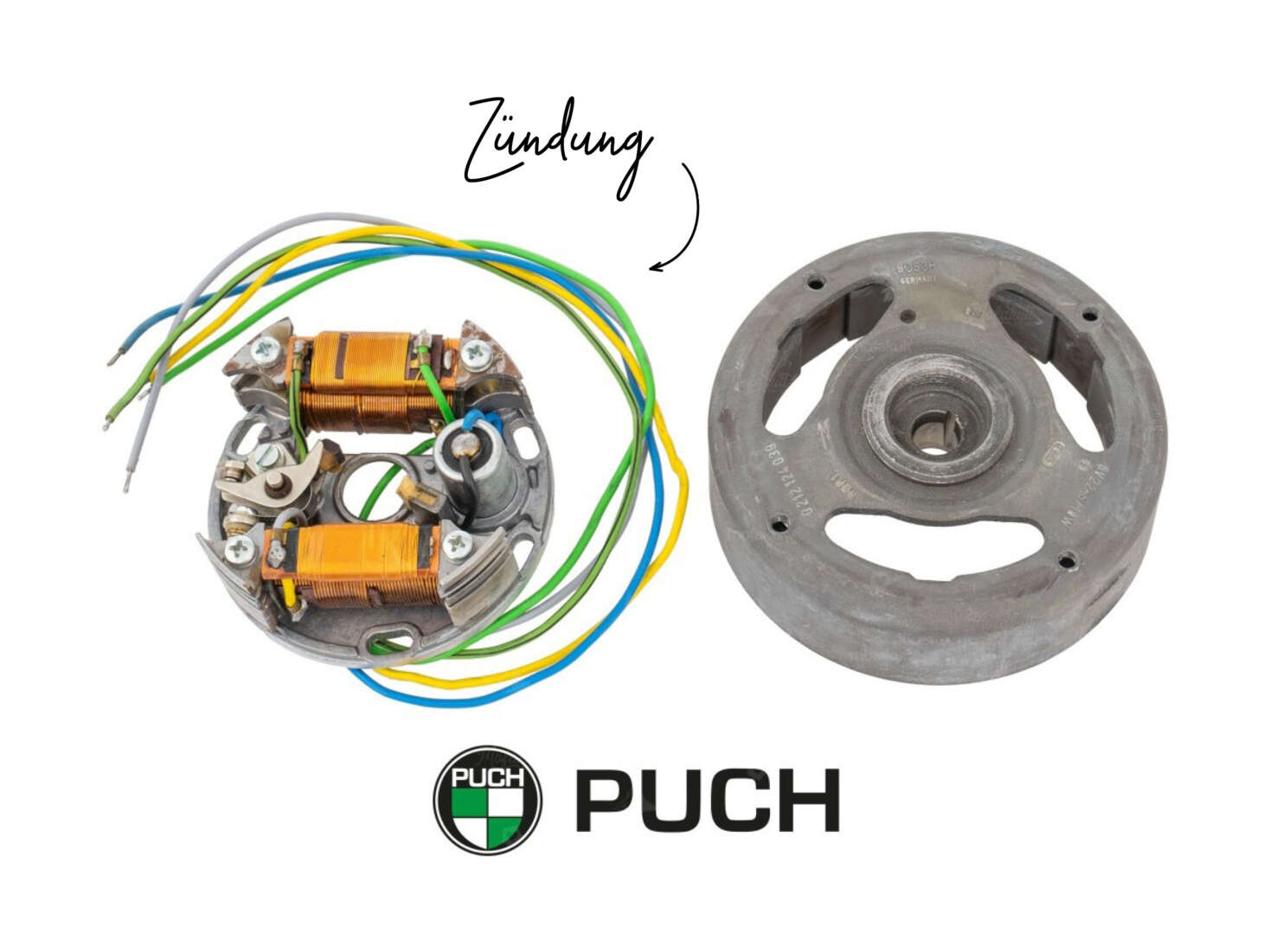 Zündung rechtsdrehend (externe Zündspule) Zusatzlichtspulen 6V 22-5 / 10W NOS Zündung rechtsdrehend (externe Zündspule) Zusatzlichtspulen 6V 22-5 / 10W NOS