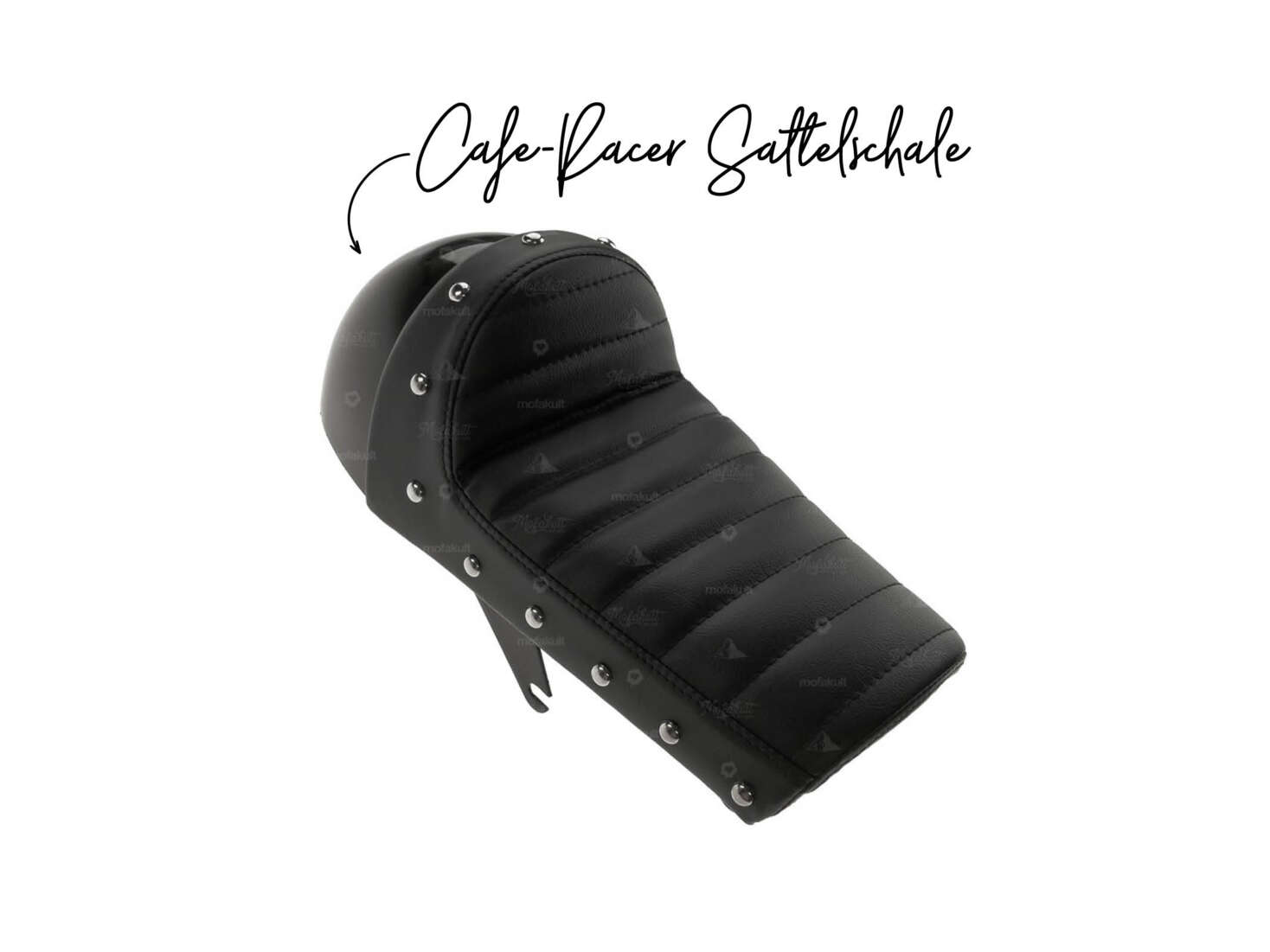 Sattelschale Cafe Racer gepolstert schwarz Sattelschale Cafe Racer gepolstert schwarz