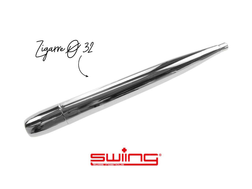swiing Zigarre Ø 32 / 70 mm Chrom (Resonanzauspuff) swiing Zigarre Ø 32 / 70 mm Chrom (Resonanzauspuff)