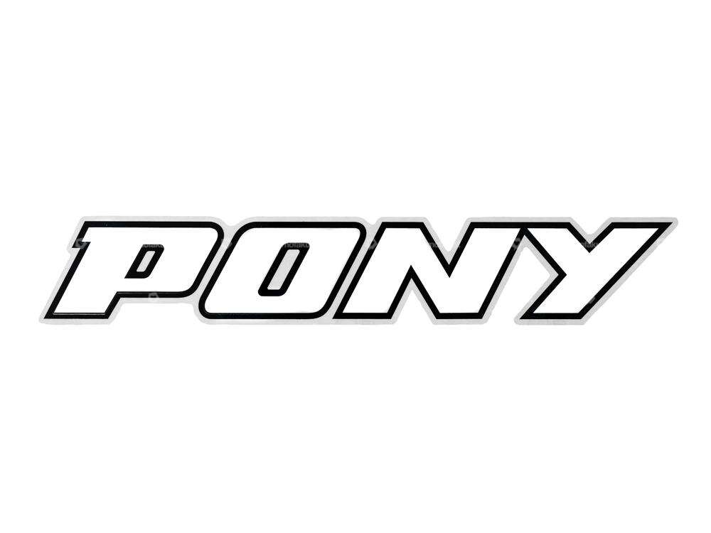 Sticker "PONY" 70 x 13 mm | Pony 503 GTX (P0044 / P0045) Carousel Image 1