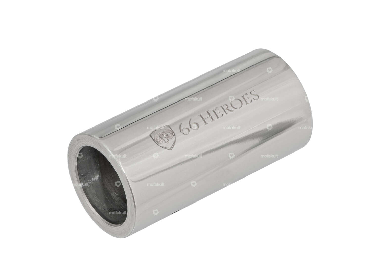 66HEROES Spacer tube pedal axle 46 mm Inox | Piaggio Ciao Carousel Image 1