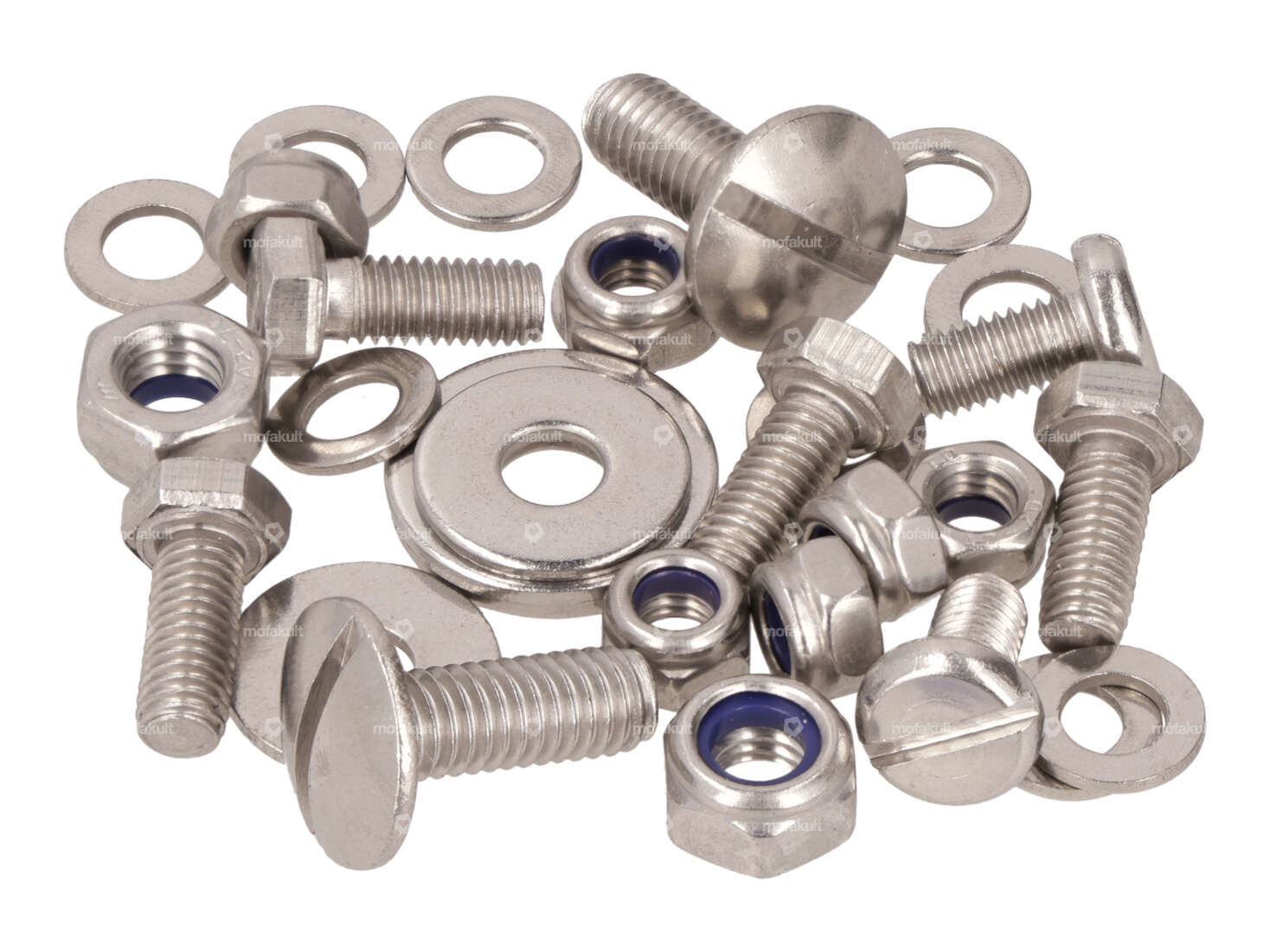 swiing® revival Schrauben-Set Schutzblech vorne Inox | Puch X30, Supermaxi Carousel Image 1