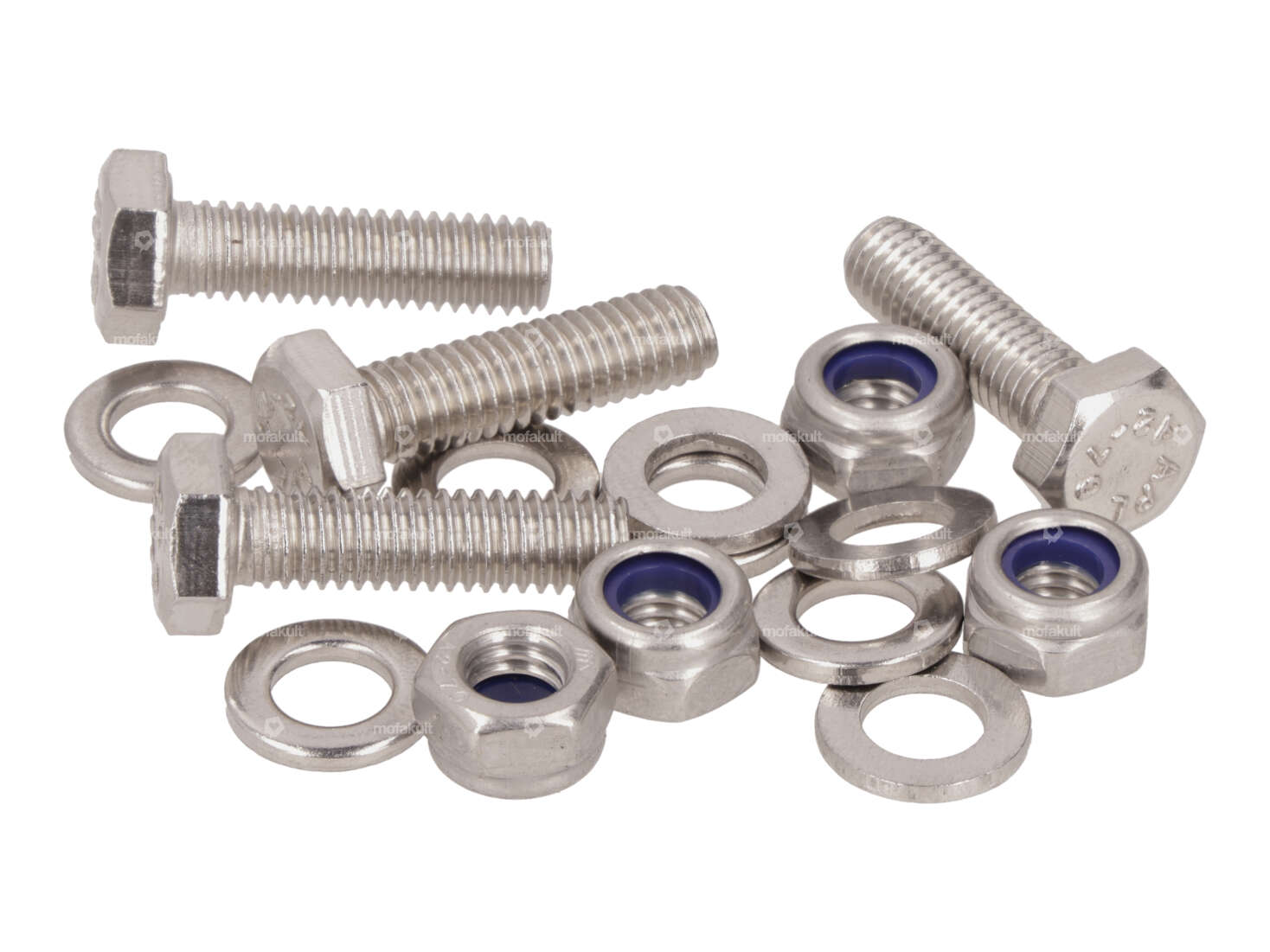 swiing® revival screw set front protection plate Inox | Piaggio SI Carousel Image 1