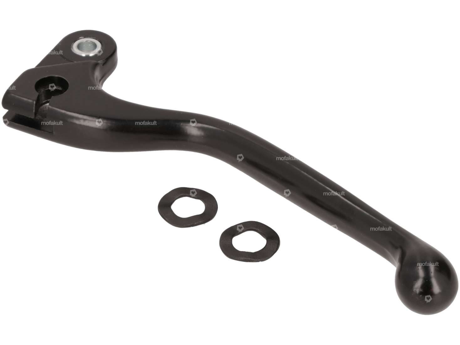 Domino brake lever right short aluminum black NOS Carousel Image 3