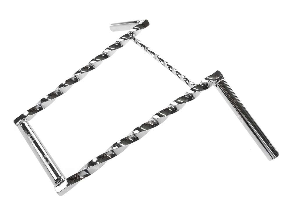 Lenker Gabelplatte 35 cm gedreht mit Strebe Chrom Carousel Image 2