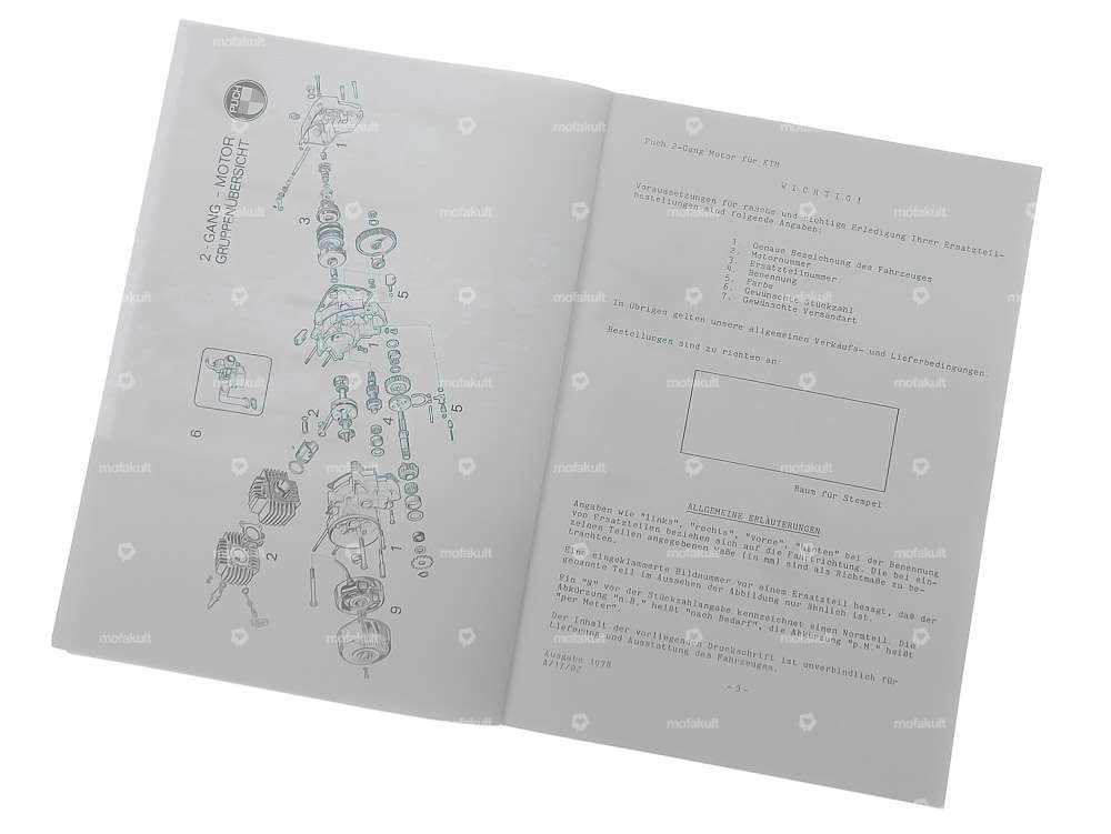Spare parts catalog | Puch 2-speed Z50 engine (KTM) Carousel Image 3