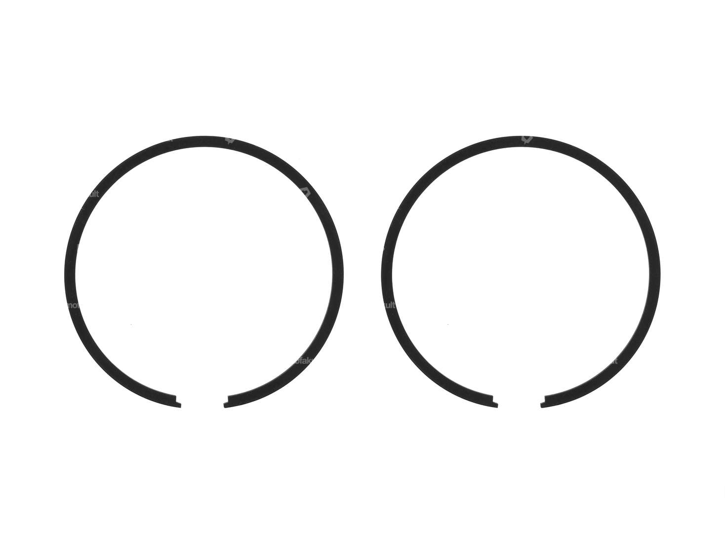 Airsal piston rings Ø 44 x 1.5 mm black (pair) | Tomos Carousel Image 1