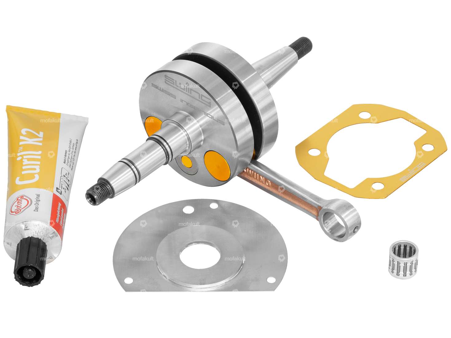 swiing® ingenious Kurbelwelle-Set «High End» (+1 mm Hub) | Puch E50 Carousel Image 1