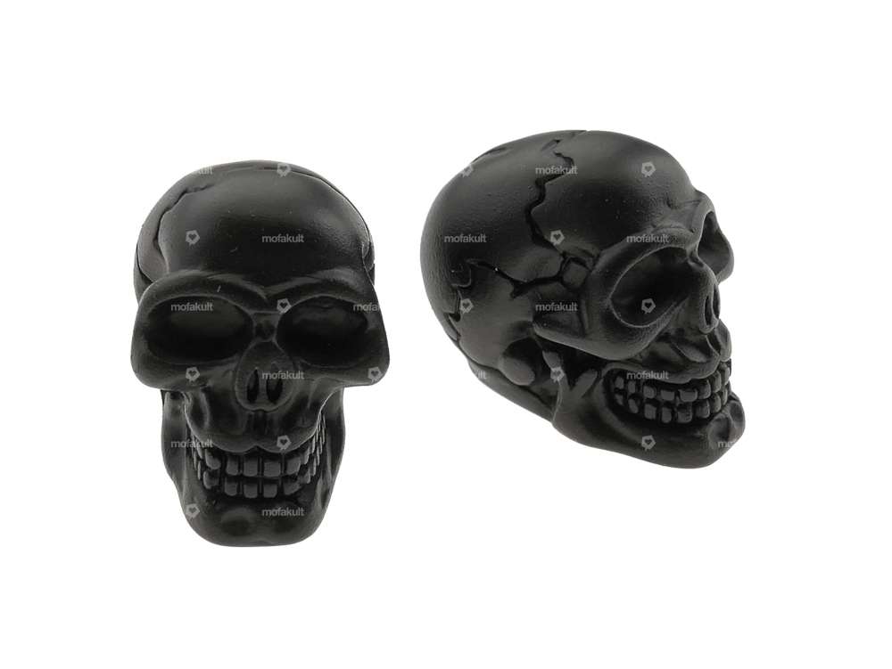 Valve caps Skull Custom black Carousel Image 1