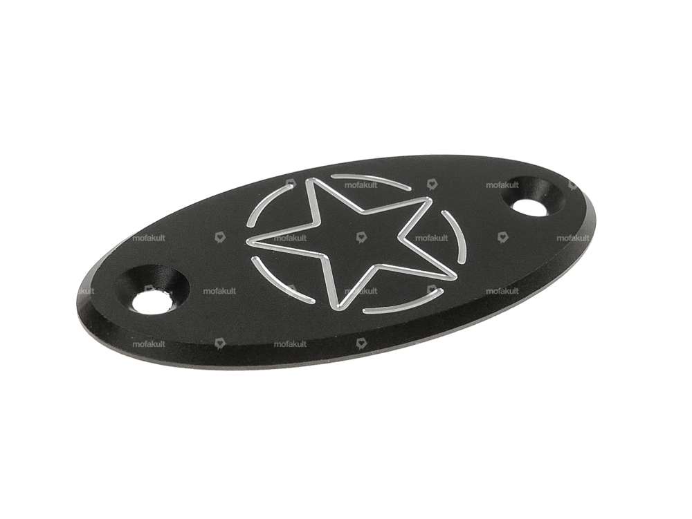 66HEROES Deckel Star CNC Alu schwarz eloxiert | Sachs 50/2, 50/3, 50/4 Carousel Image 2