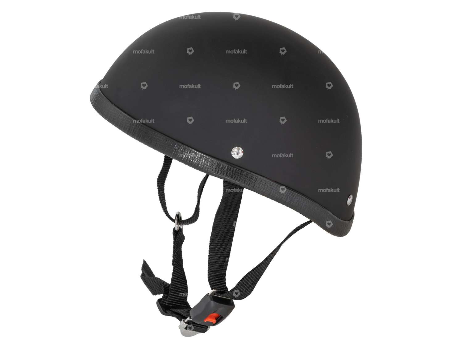 Topfhelm «Harley» schwarz matt Carousel Image 1