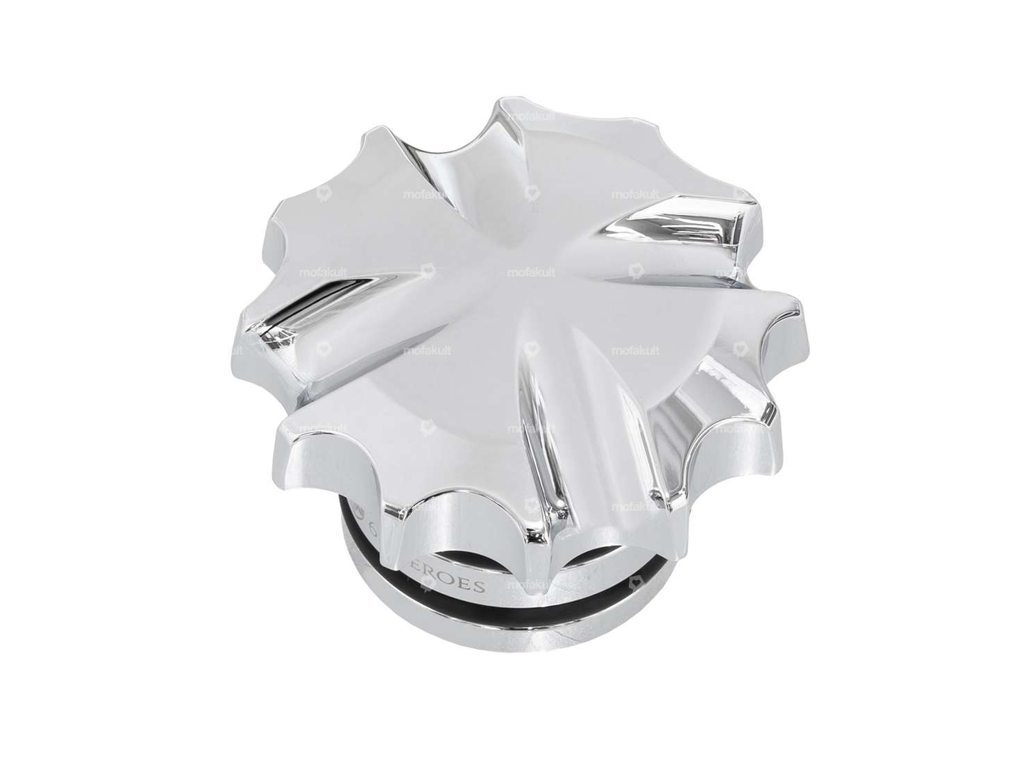 66HEROES Tankdeckel «Iron Cross» Alu Chrom | Puch Maxi Carousel Image 1