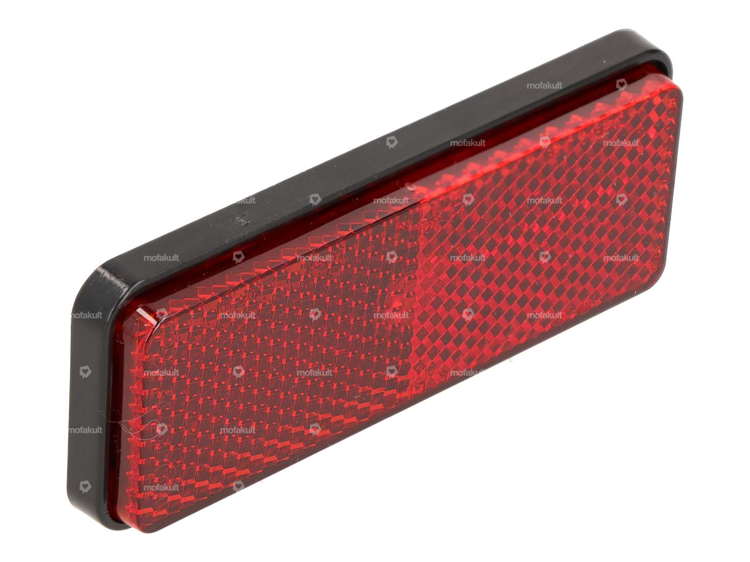 Reflektor 90 x 35 mm mit Gewindestift eckig rot Carousel Image 1