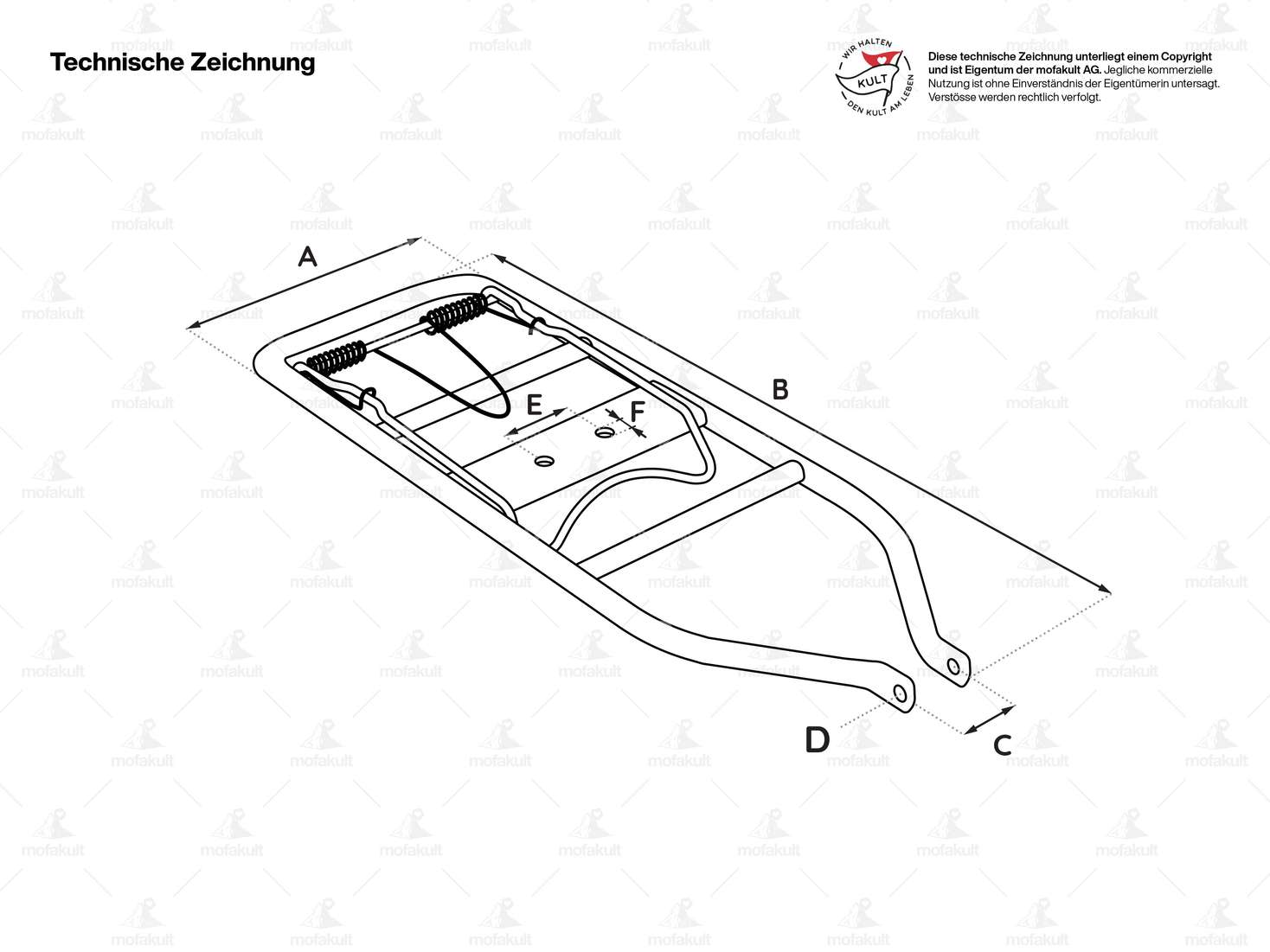GPO Gepäckträger Inox (1A-Qualität) | Puch Maxi S, Supermaxi LG1 / LG2 Carousel Image 2