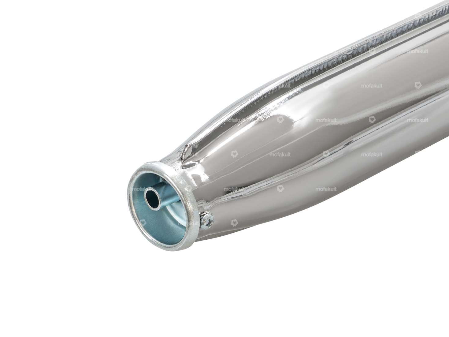 Exhaust 22 mm straight outlet chrome | Tomos Carousel Image 4