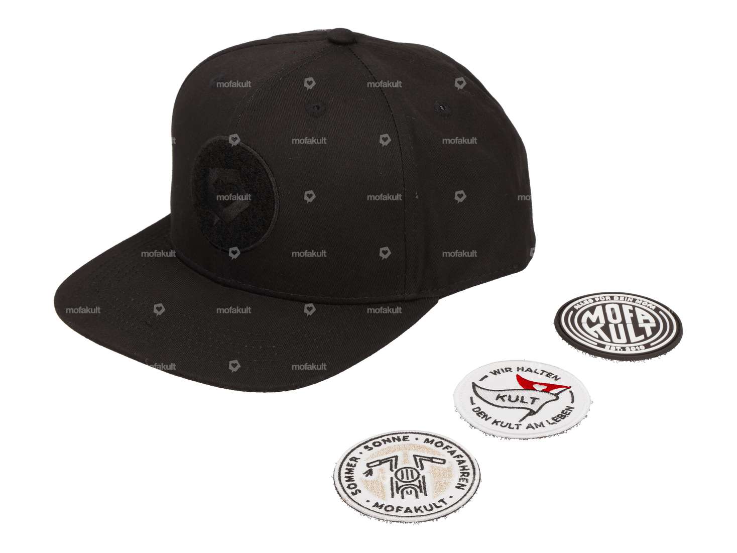 mk-Merch Klett-Cap «Herz» schwarz Carousel Image 4