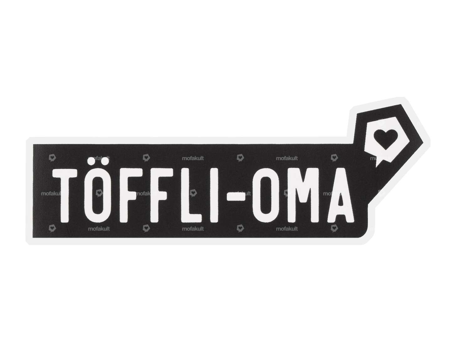 mk-Merch sticker "TÖFFLI-OMA" 25 x 100 mm Carousel Image 1