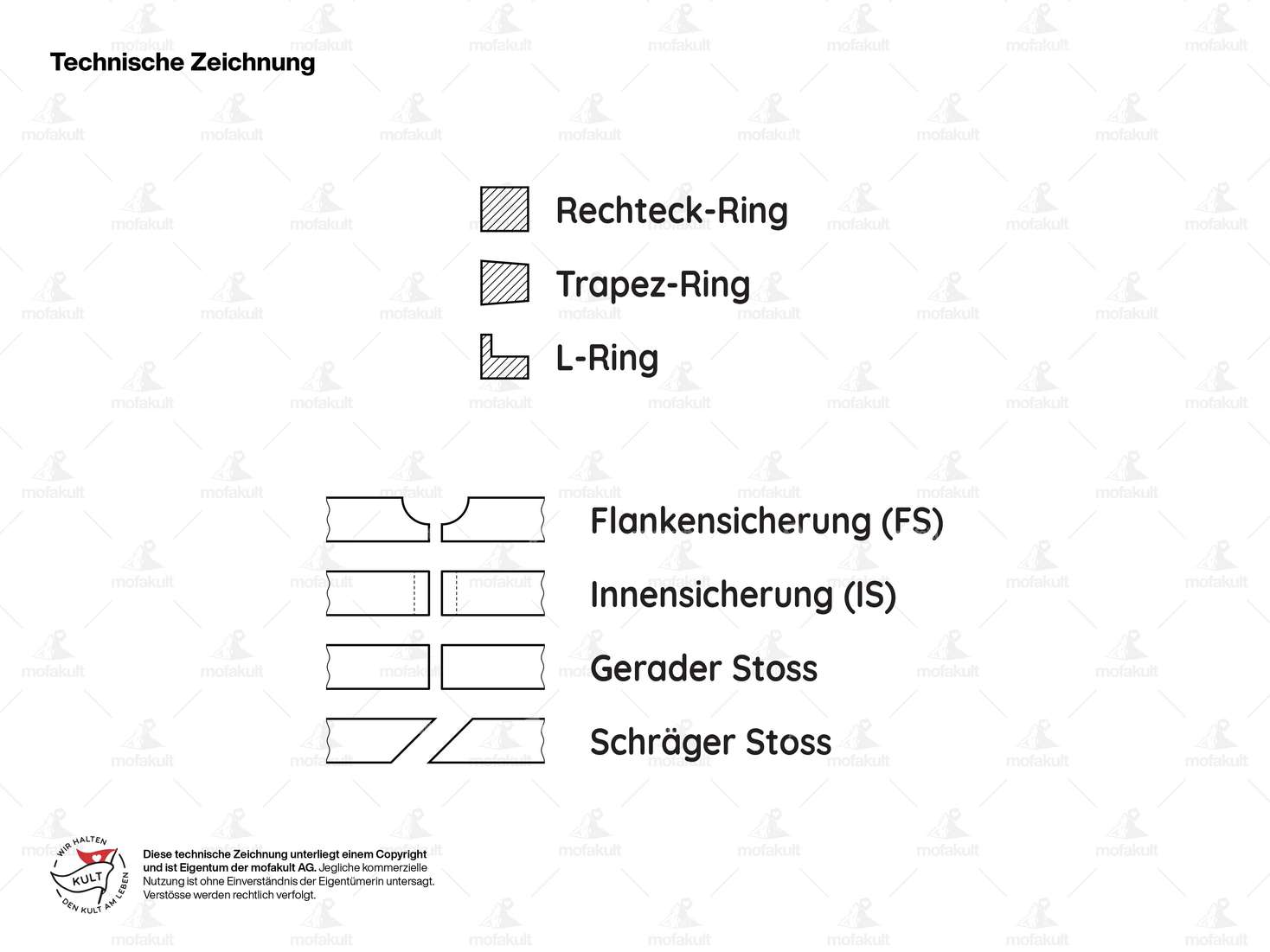 Kolbenring 38.4 x 2/1 mm (IS) L-Form Carousel Image 3