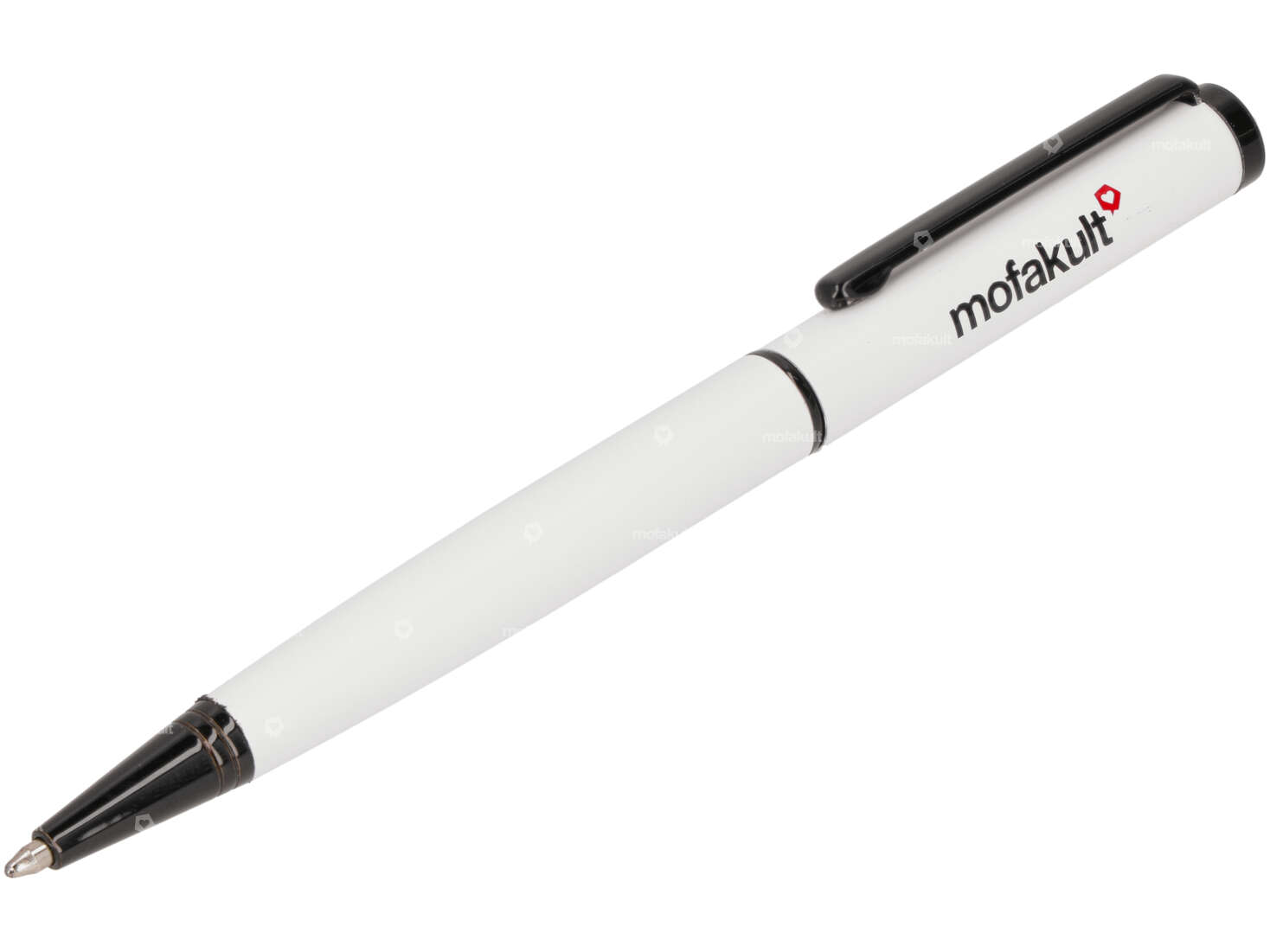 mk-Merch ballpoint pen white Carousel Image 1