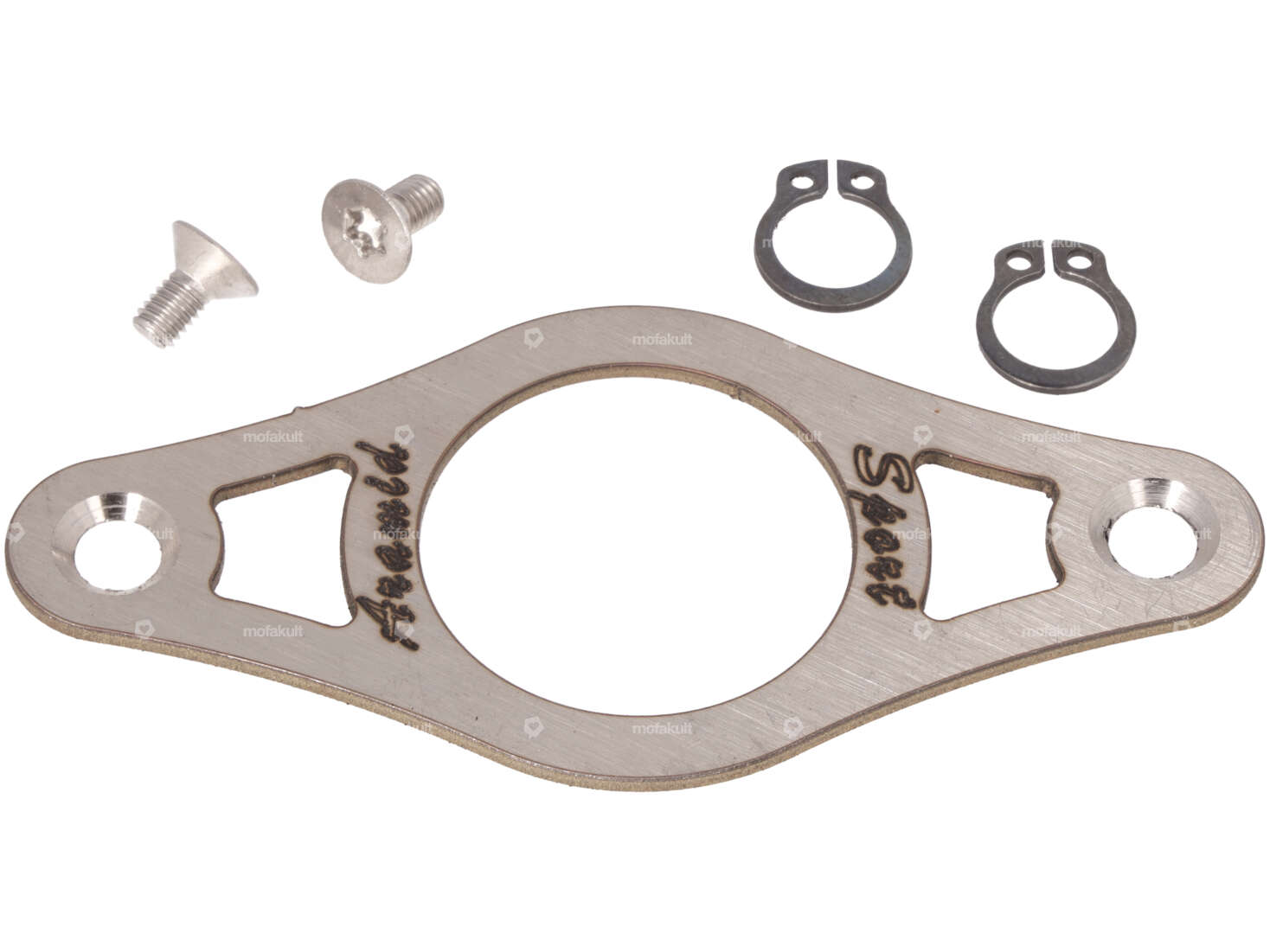 ASP Verstärkungsplatte Kupplung 2 Backen Inox | Puch E50 Carousel Image 1