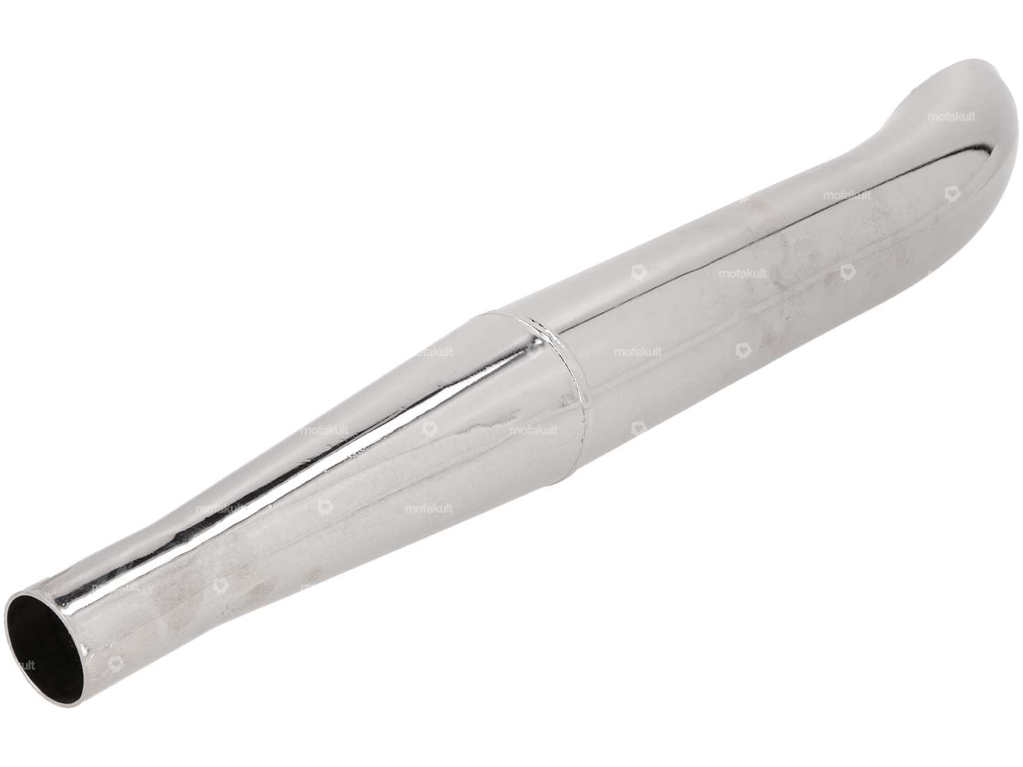 Endtopf Sidepipe Ø 28 / 60 mm Chrom (B-Qualität) Carousel Image 2