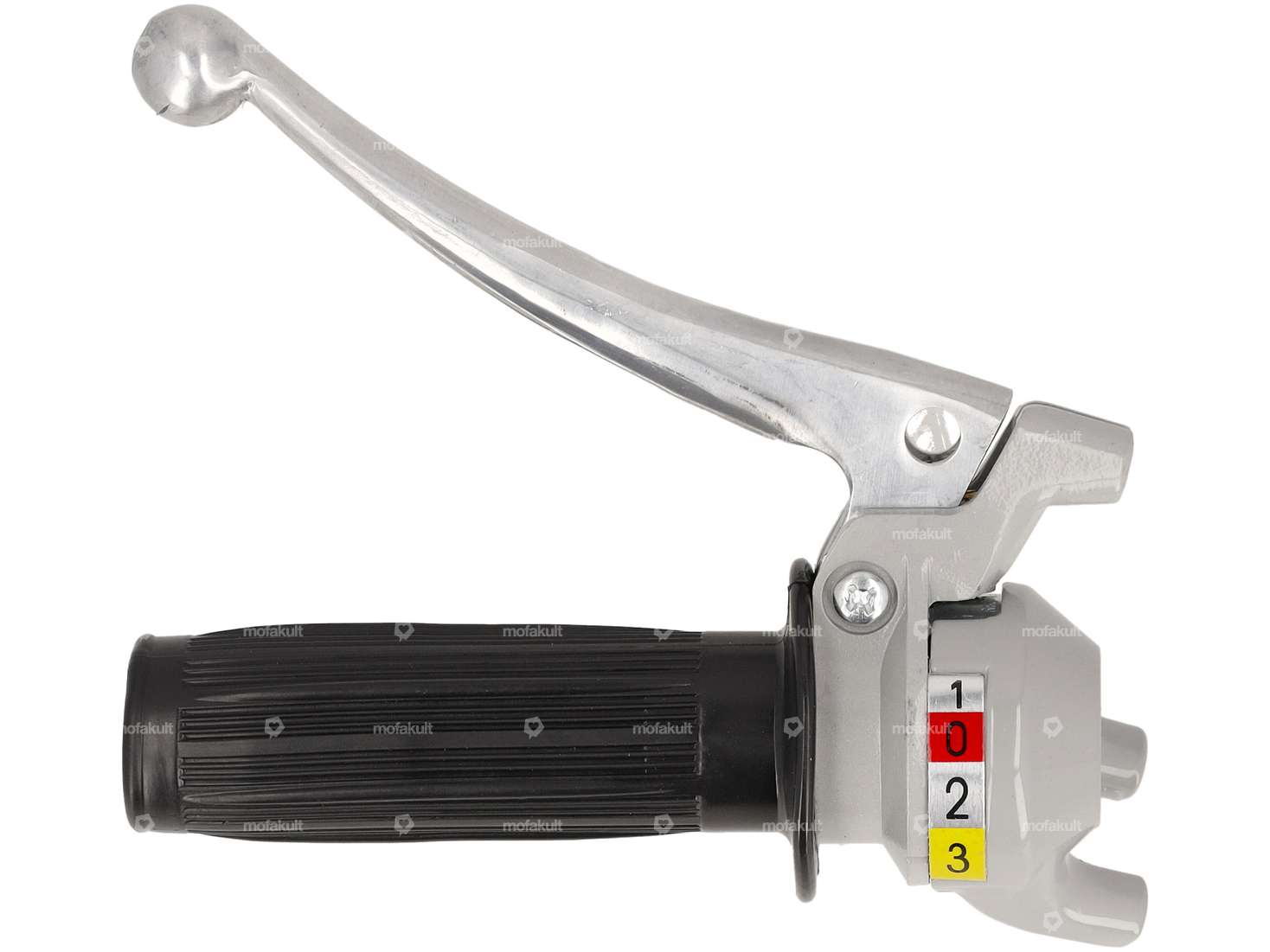 Schaltgriff 3-Gang (Magura Nachbau) grau / schwarz Carousel Image 1