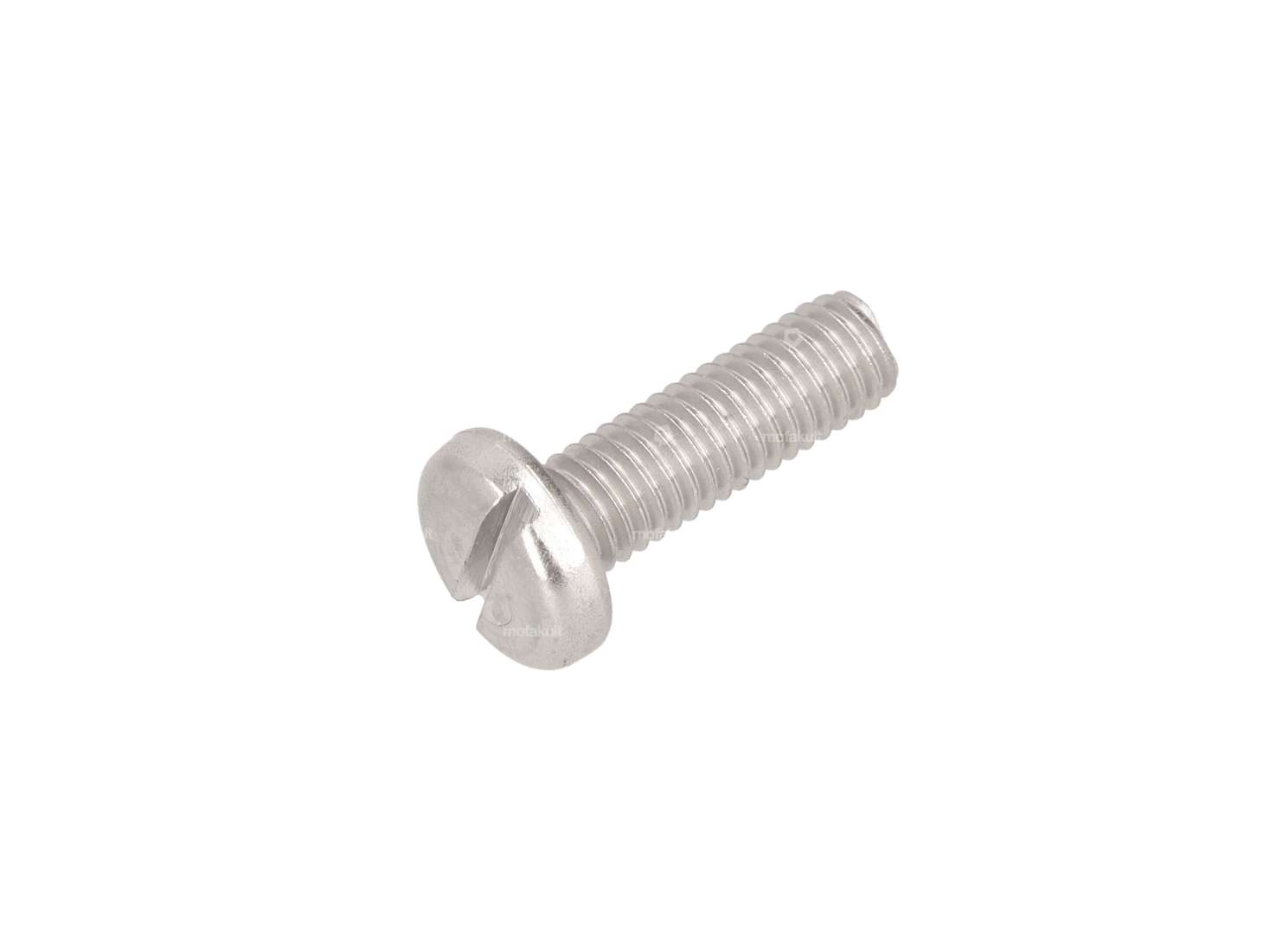 Schraube M5x16 Flachkopf Schlitz Inox Carousel Image 1