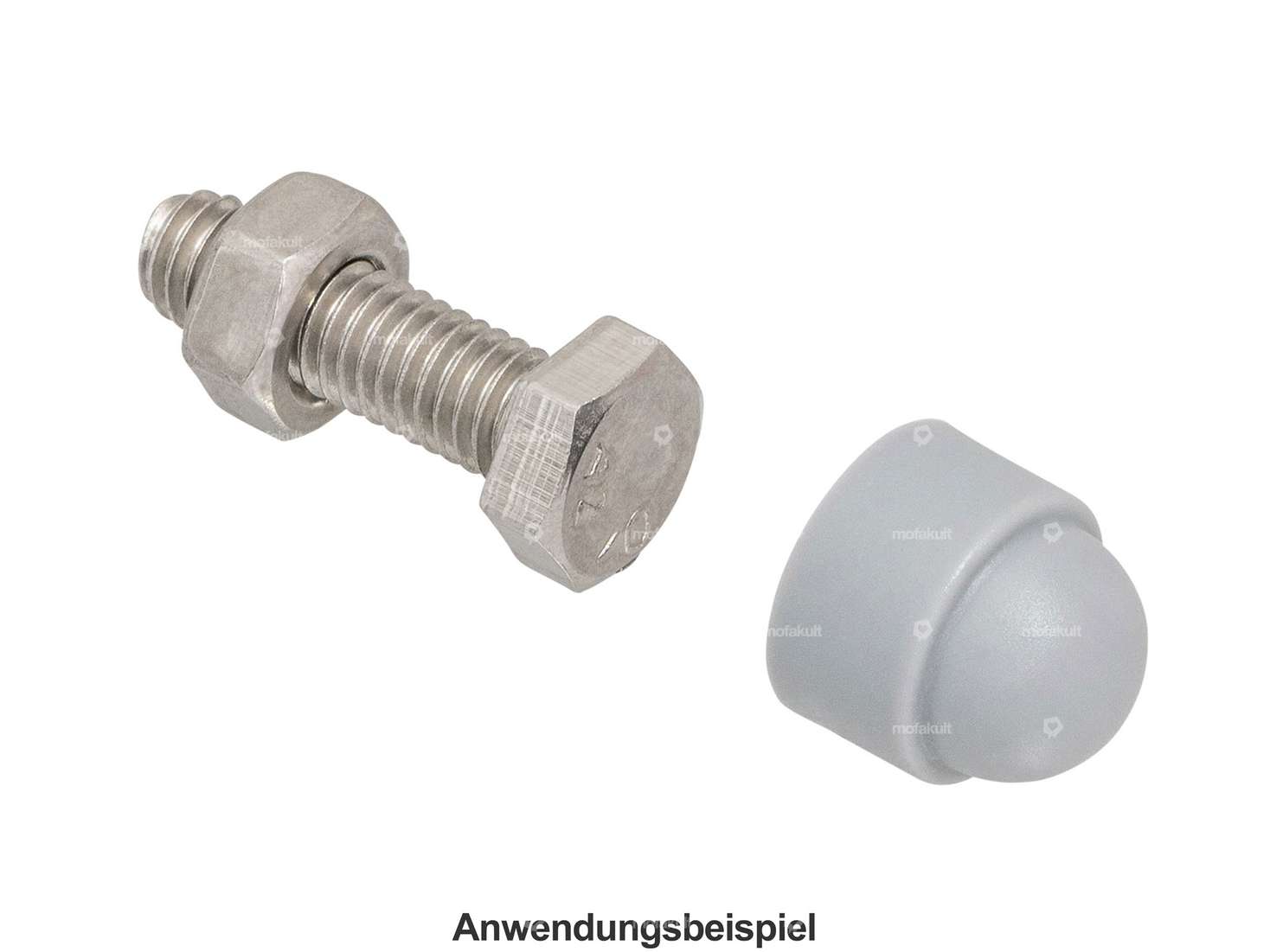 Cover cap external hexagon M5 gray Carousel Image 3