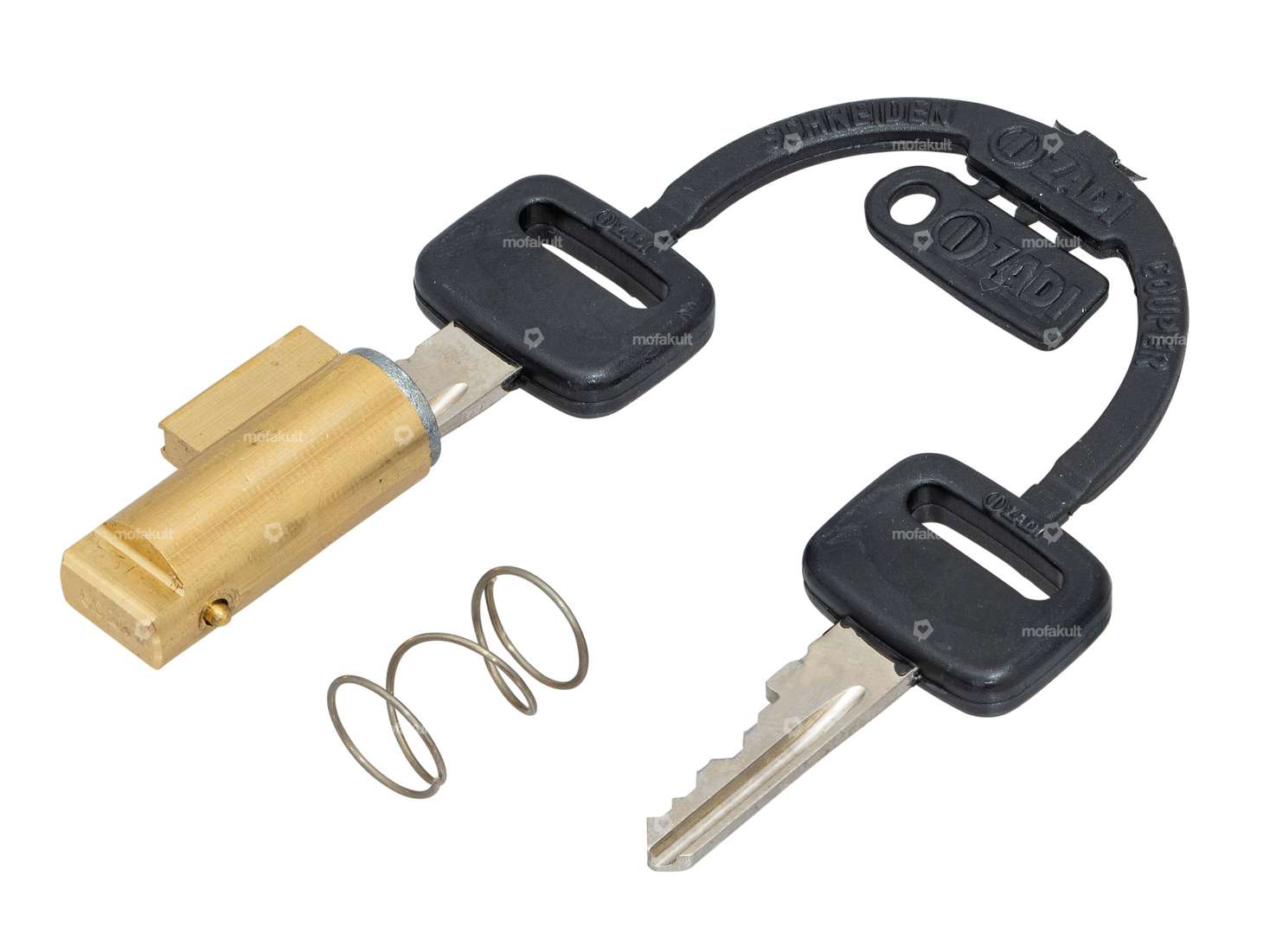 ZADI Lenkschloss 4 mm Kunststoffschlüssel | Piaggio Ciao, SI, Bravo, Boxer Carousel Image 1