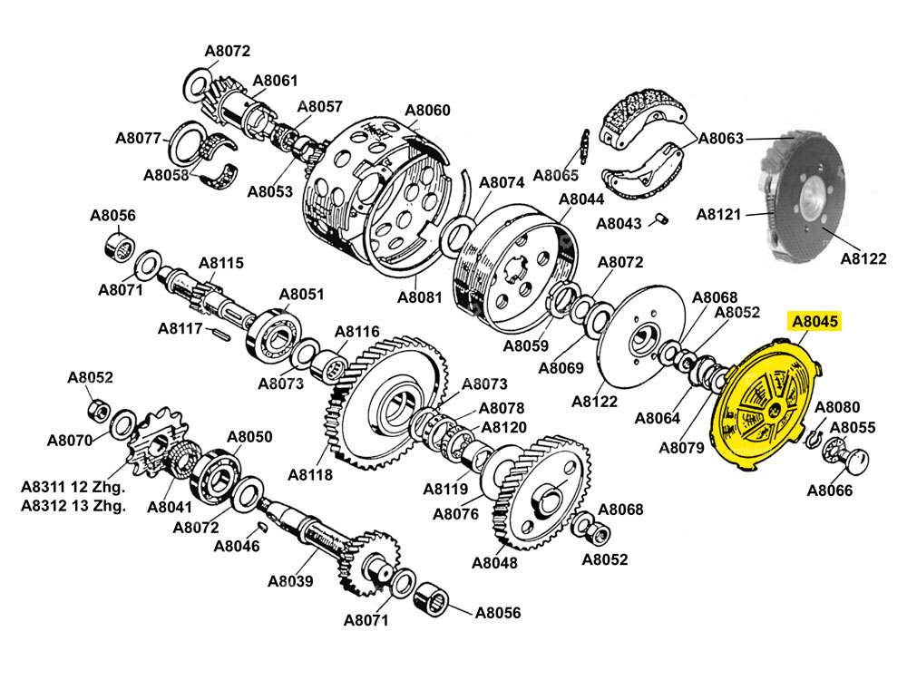 Scheibe Starterkupplung | Beta 521, 512 (A8045) Carousel Image 3