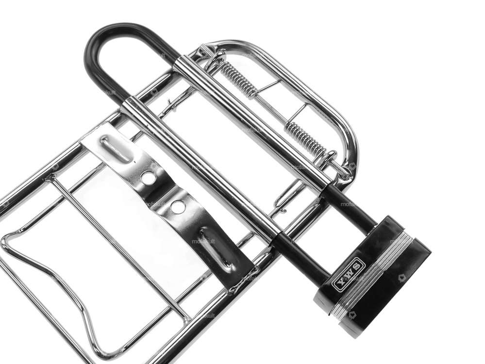 Gepäckträger mit Halterung für Schloss Chrom | Puch Maxi S Carousel Image 3