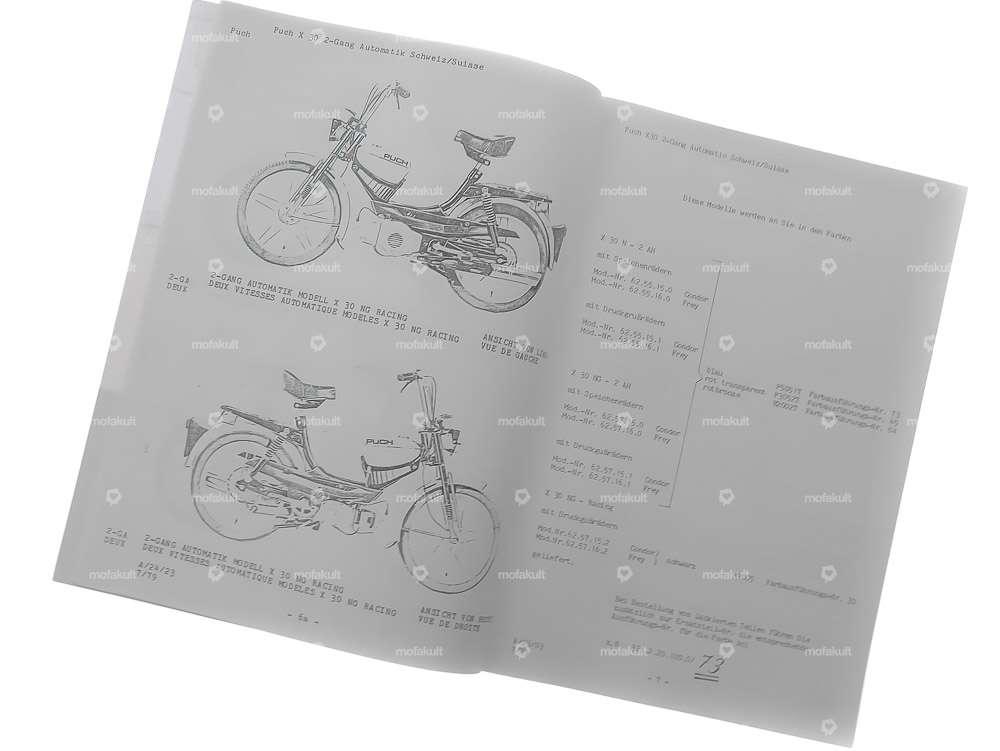 Ersatzteilkatalog | Puch X30 N-2AH, NG-2AH, NG-Racing (CH) Carousel Image 5