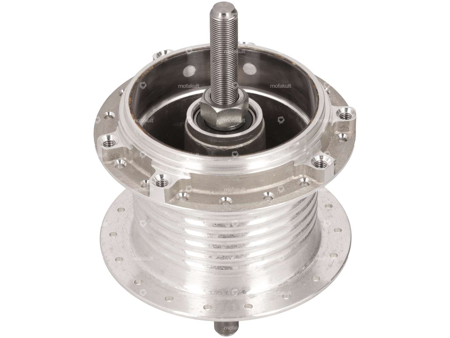 Rear wheel hub spoke 36 holes with axle (1A quality) | Puch Maxi, X30 NG-2AH Carousel Image 1