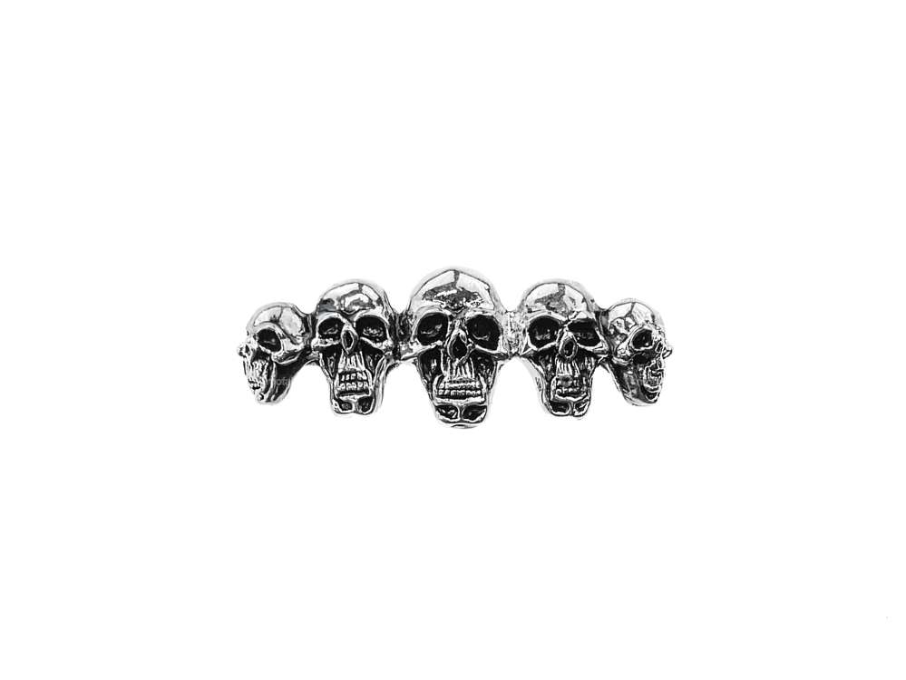 Emblem skulls series chrome (adhesive foil) Carousel Image 1