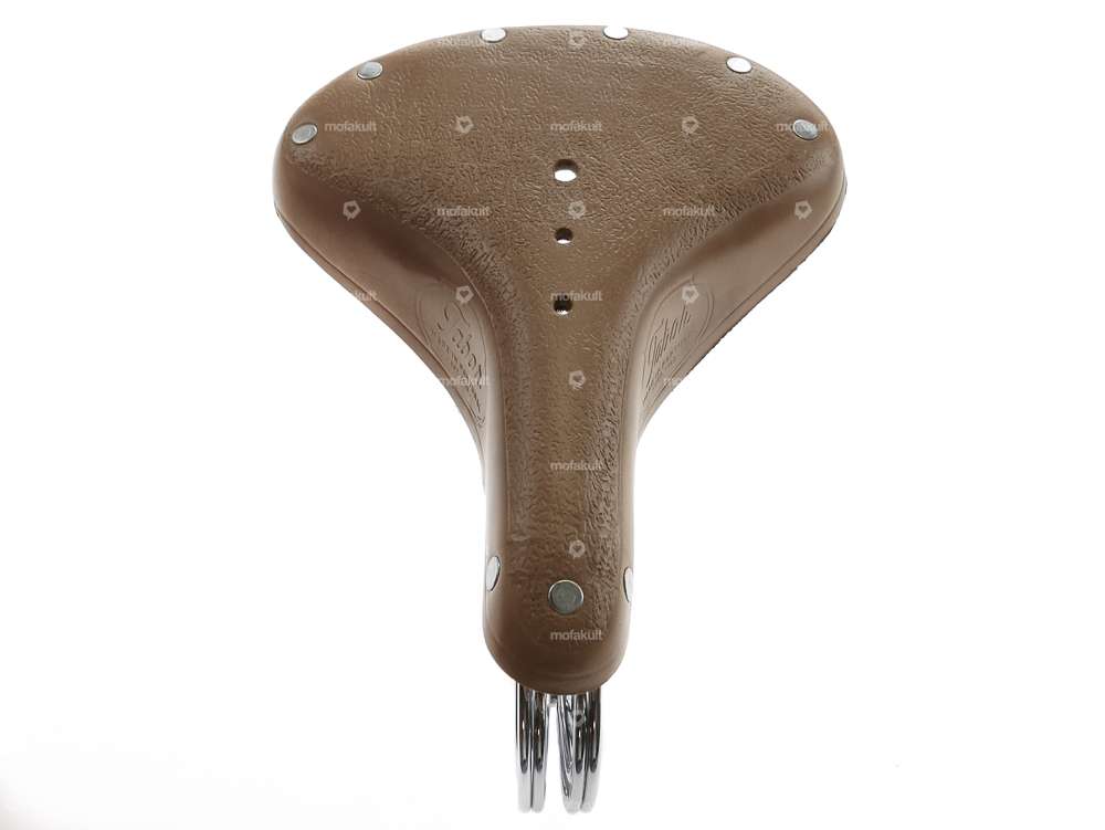 Tabor Sattel Leder Tonnenfeder gedreht hellbraun Carousel Image 5