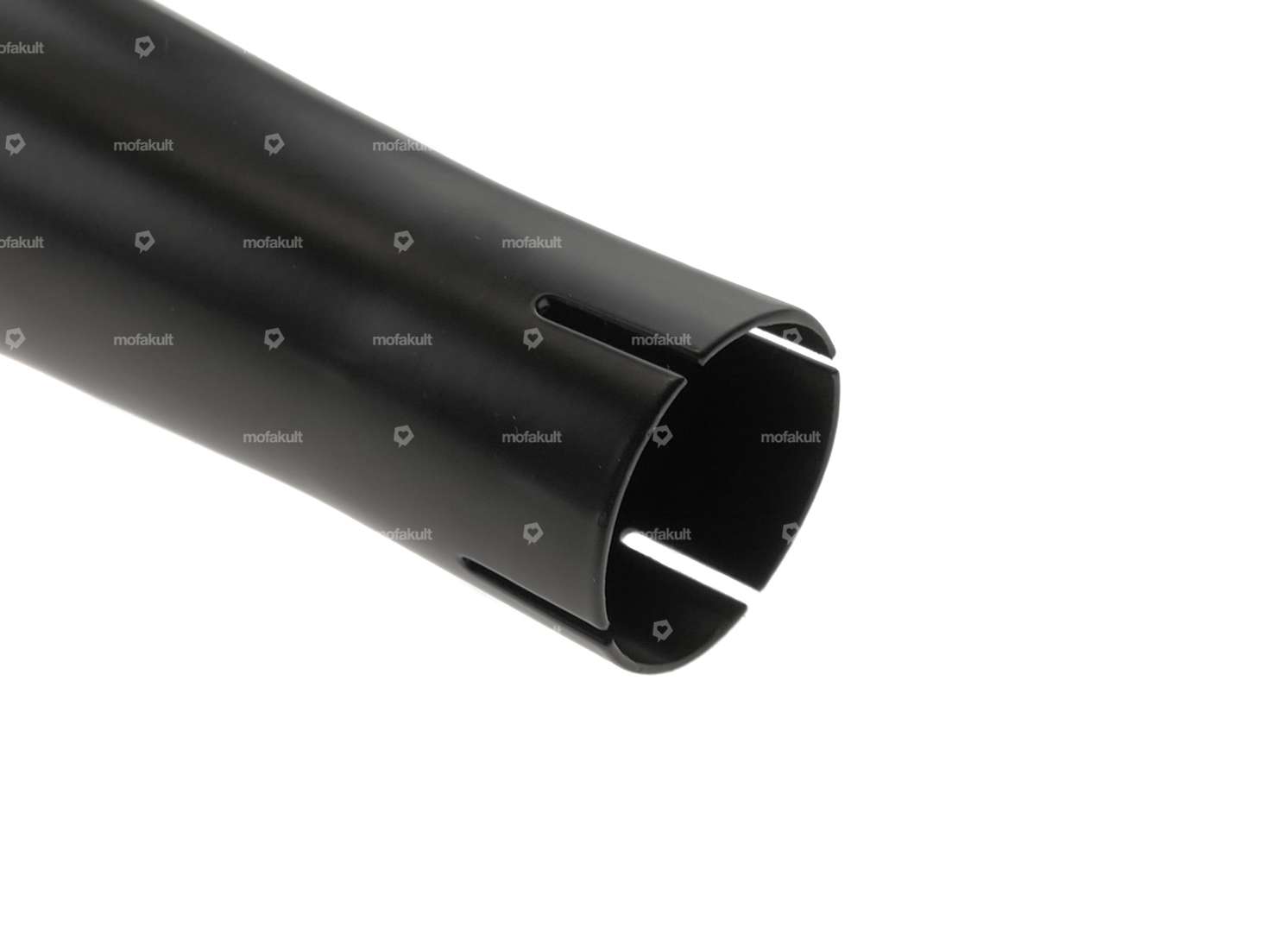 66HEROES Auspuff X-Pipe 32 mm Chrom / schwarz CNC Endstück Carousel Image 6