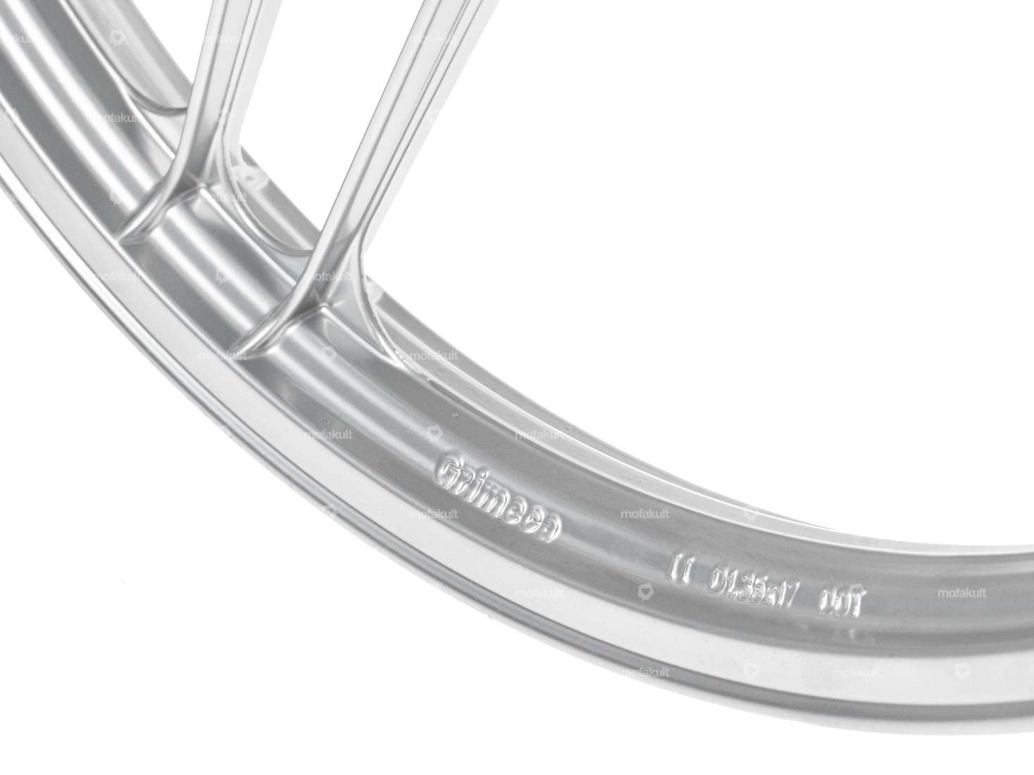 Grimeca rim 17" cast silver NOS | Puch Maxi Carousel Image 2