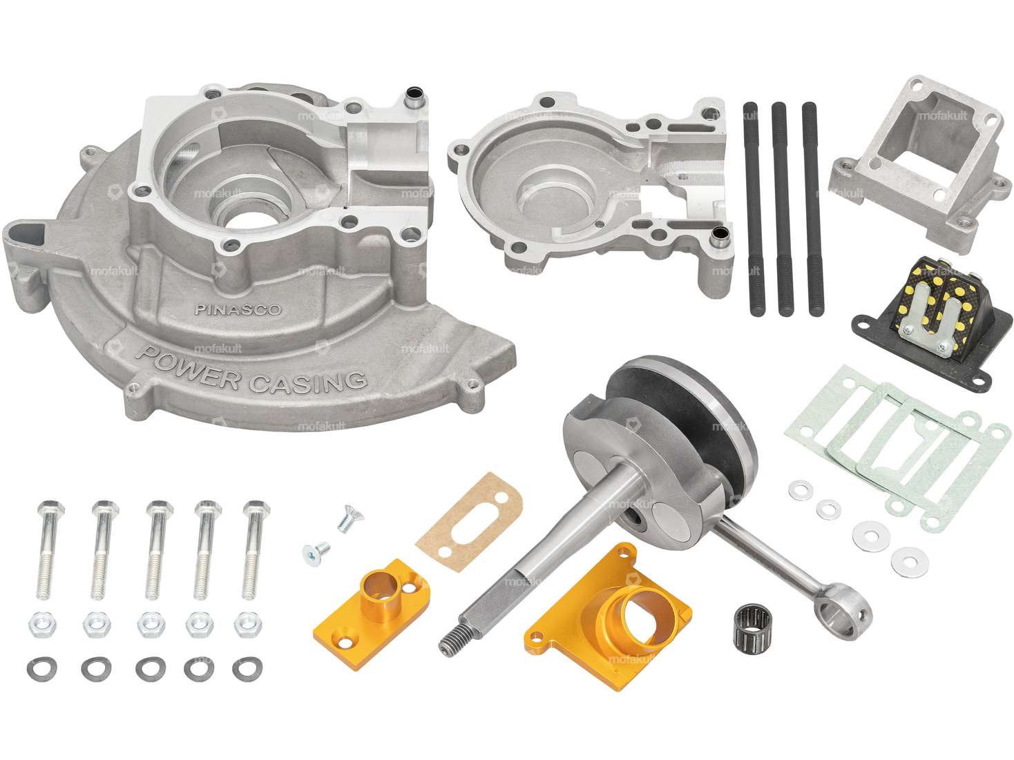 Pinasco 42 mm Gehäuse «Slave» Doppeleinlass 43 mm Hub | Piaggio Ciao, SI Carousel Image 1