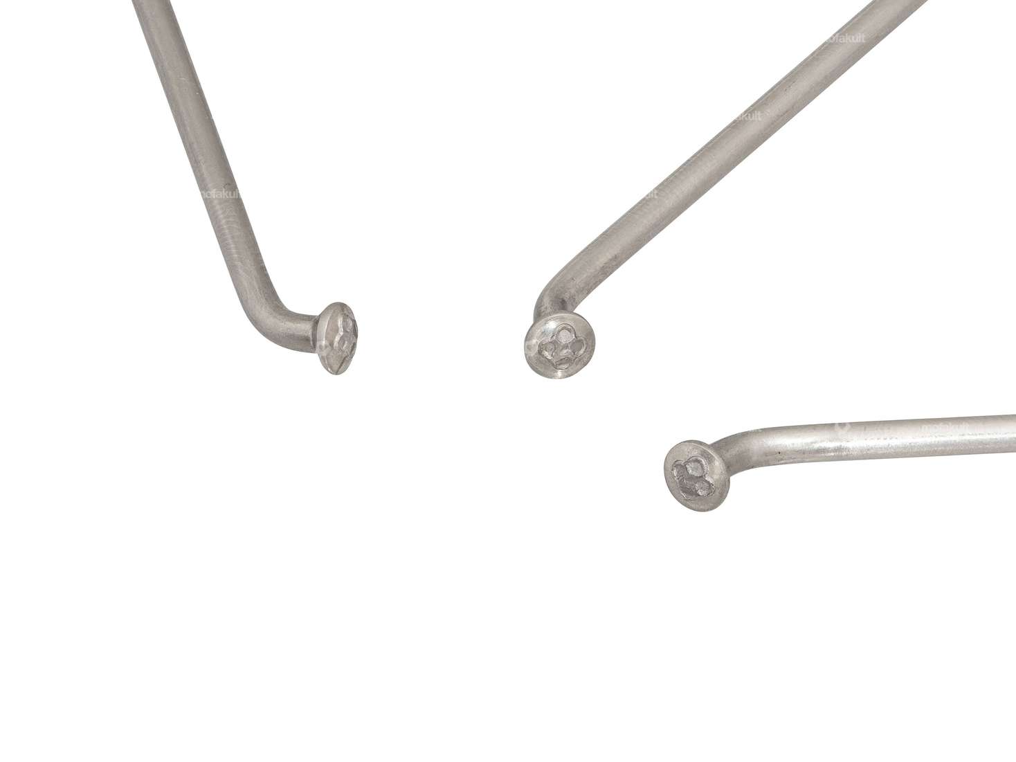 WWS 17" Speichen-Set inkl. Nippel (2.6 x 190 mm) 125° Inox | Puch MS / MV, Kreidler Flory Carousel Image 2