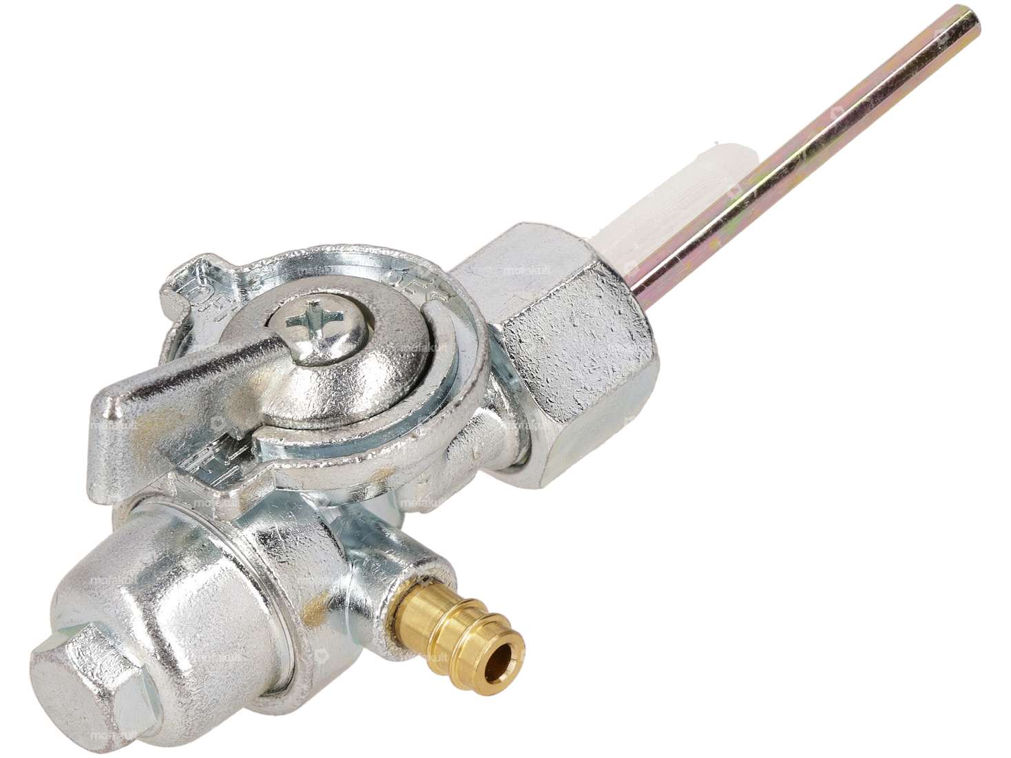 Fuel tap vertical M15x1 (with union nut on right side | Yamaha FS1, DT / Suzuki TSX Carousel Image 2