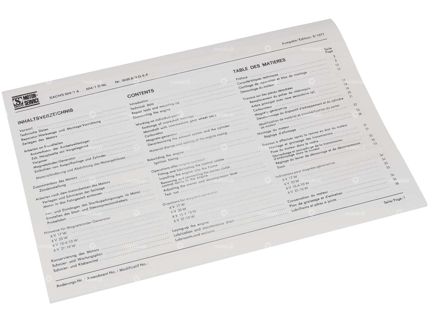 Repair instructions | Sachs 504/1 Carousel Image 2