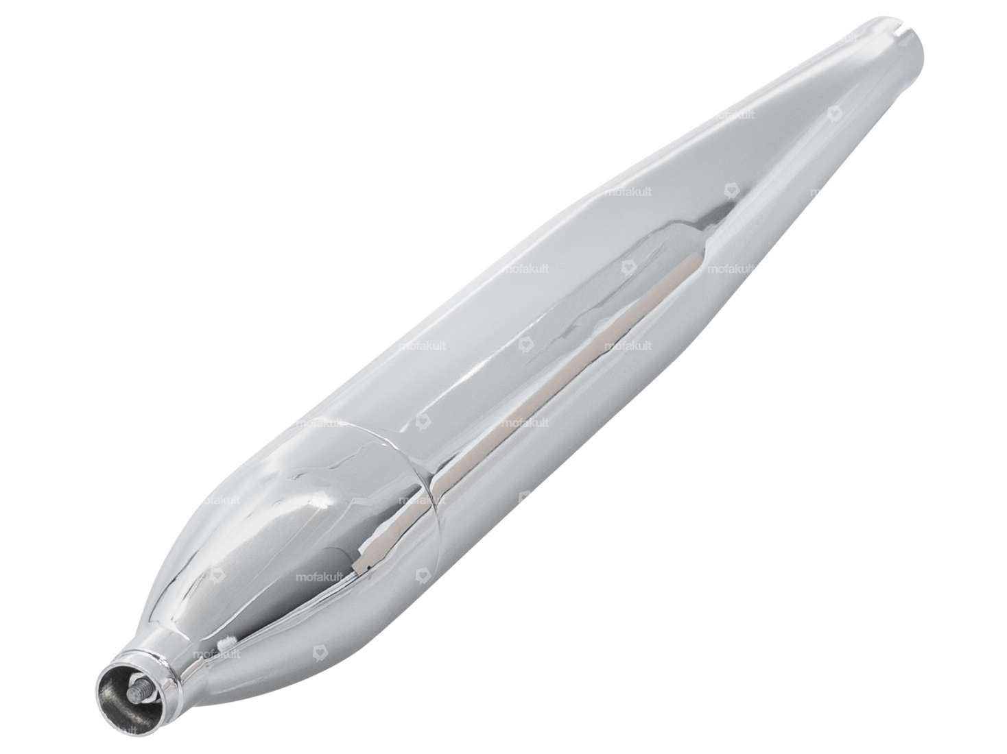 Rear Muffler, Flute, Ø 32 / 70 mm, Chrome | Sachs Carousel Image 3