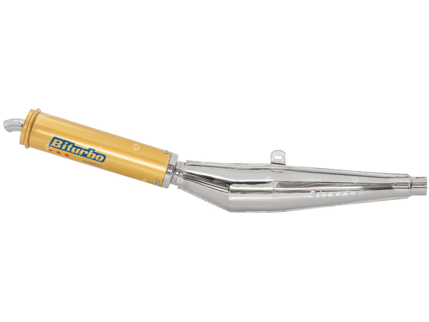 Biturbo Endtopf 28 mm Chrom / gold Carousel Image 2